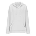 thumbnail image 2 of SHE IS White Crewneck Sweatshirt Women Lightweight Womens Hoodies Pullover Womens Tunic Hoodies Pullover Womens Long Sleeve Tops Casual Dressy My Orders Placed, 2 of 5