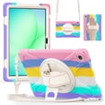 thumbnail image 1 of Funda para Samsung Galaxy Tab A11 Plus de 11 pulgadas (2025) y A9 Plus de 11 pulgadas (2023), funda protectora infantil a prueba de golpes con portalápices, correa de mano giratoria de 360 ​​grados, 1 of 9