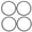 Black, variant on 4PC Tumbler Lid Sealing Ring, O-Shaped Rubber Replacement Gaskets, 16/20 Oz Insulated Tumbler Rubber Ring, 2.7 in Resealable Cup Seal Gasket, Glass Jar Water Bottle Leakproof Seal Ring,White