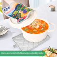 thumbnail image 3 of Yayeee Pot Holders Kitchen Heat Resistant with Pocket 7"x9.8" Cotton Oven Cooking Hot Pads, Art Path, 3 of 7