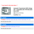 thumbnail image 2 of Automatic Transmission Shift Linkage Clip - Compatible with 1995 Mercedes-Benz E300, 2 of 2
