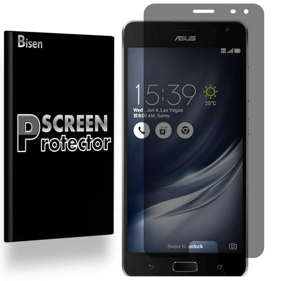 ASUS Zenfone AR [BISEN] Privacy Anti-Spy Screen Protector, Anti-Scratch, Anti-Shock, Anti-Bubble