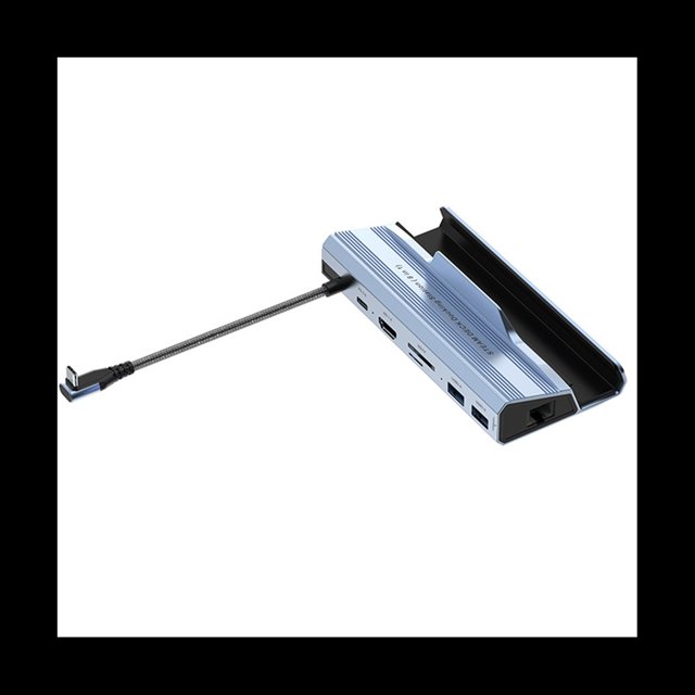 para Dock EstacióN de Acoplamiento 7 en 1 Cuna Compatible con USB 3.0HDMI2.0 4K@60Hz RJ45 Gigabit Ethernet PD100W Hub