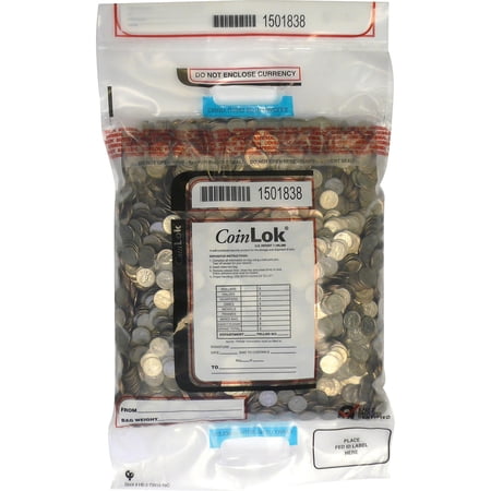coin bag plastic 14.5 x 25 clear 50/pack 585097