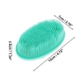thumbnail image 4 of Unique Bargains 1 Pc Bath Brush Back Scrubber for Bathroom for Shower 4.72"x2.76"x1.34" Green, 4 of 6