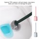 thumbnail image 4 of Advancent Cepillo de baño 3 en 1, cepillo de baño sin perforaciones montado en la pared, herramienta de limpieza de mango largo, cepillo de baño Suministros de limpieza para el hogar rosado Advancent HA005929-03B, 4 of 6