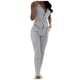 thumbnail image 1 of Conjunto informal de color liso sin mangas para mujer: chaleco y pantalones. Conjunto de dos piezas para fiesta/uso diario, tejido de poliéster, tallas XS-XL, lavado a mano en frío., 1 of 8