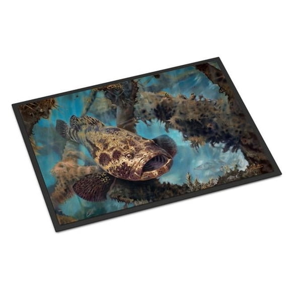 18 x 27 in. Golden Goliath Grouper Indoor or Outdoor Mat