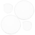 thumbnail image 1 of Miangastore 2pcs Foldable Fan Summer Handheld Fan Round Folding Fan Blank Hand Fan Portable Fan, 1 of 8