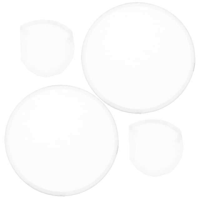 Miangastore 2pcs Foldable Fan Summer Handheld Fan Round Folding Fan Blank Hand Fan Portable Fan