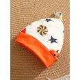 thumbnail image 5 of WIBACKER 1st Halloween Outfits for Newborn Baby Boys Long Sleeve Romper Pants Hat 3-Pieces Pumpkin Halloween Clothes Sets, 5 of 10