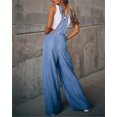 thumbnail image 3 of Women Loose Baggy Overalls Denim Jean Casual Adjustable Denim Bib Overalls Wide Leg Harem Pant Jumpsuits with Pockets, 3 of 6
