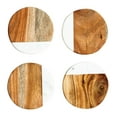 thumbnail image 1 of Creative Co-Op Sous-verres en Marbre et Bois de Mangue (Lot de 4), Ronds, Multicolores, 1 of 1
