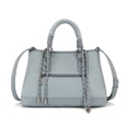 thumbnail image 4 of Wrangler Tote Bags for Women Medium Satchel Purse with Designer Braided Rope Top Handle, 4 of 7