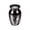 Black, variant on 73*45*33mm Small Keepsake Urn For Ashes Mini Cremation Urns For Ashes Portable Stainless Steel Memorial Ashes Holder-Your wings was ready but my heart was not / Forever remembered forever missed