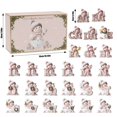 thumbnail image 2 of Alphabet Snowman Countdown Calendar Set For Christmas Holiday Family Activity With 26 Letters And Numbers Educational Festive, 2 of 2