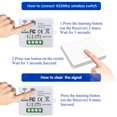 thumbnail image 5 of Wireless Light Switch, 10A Relay Receiver Controller, Easy Installation, for Lighting up to 1500W, 5 of 5
