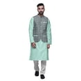 thumbnail image 1 of Atasi Indian Traditional Kurta Churidar Pajama Set With Nehru Jacket For Men, 1 of 3
