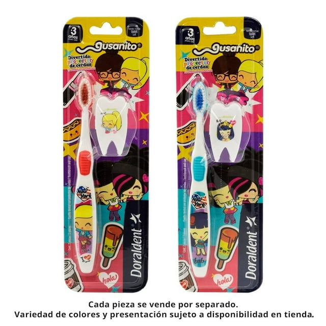 Cepillo dental infantil Doraldent Gusanito suave varios modelos 1 pza