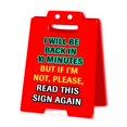thumbnail image 2 of Dserhfy Red Acrylic Desk Caution Sign Heavy Duty Prank Desktop Warning Sign Home Office Desk Mini Table Sign Decoration Ornament Co-worker Gag Gift, 2 of 7