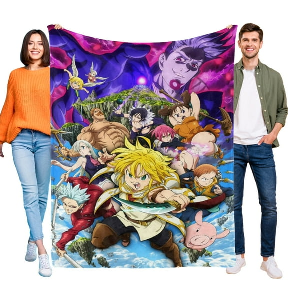 Seven Deadly Sins Throw Blanket Gifts for Fans Lover Girls Boys Women Present Hoodie Him Bed 40"x50"