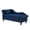 Navy Blue, variant on Modern Velvet Chaise Lounge with Storage, Upholstered Lounge Sofa Chair with Armrest Lumbar Pillow and Nailhead Trim, for Living Room Bedroom Apartment