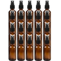 Global Amber 1oz Black Mist Sprayer Bottle (30ml) Pack of 20 - Glass Tincture Bottles with Black Mist Sprayers for Essential Oils & More Liquids - Leakproof Travel Bottles