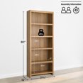 thumbnail image 4 of Prepac Moda Bookcase, Oak Storage Cabinet, Display Cabinet 31.75" W x 80" H x 12" D, OSBR-0510-1, 4 of 12