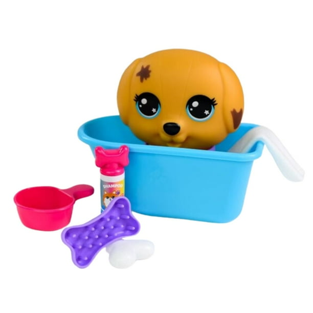 Kid Connection Pet Dog Bath Play Set with Color Changing Feature 8 Pieces
