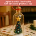 thumbnail image 4 of Christmas Decorations Desktop Ornament Recordable Christmas Tree Voice Ornament Recording Message Bottle Snowy Scene In Nostalgic Message Bottle With Playback Cork Perfect For Distant Loved Ones, 4 of 8
