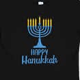 thumbnail image 4 of Inktastic Happy Hanukkah with Blue Menorah Boys or Girls Baby T-Shirt, 4 of 5