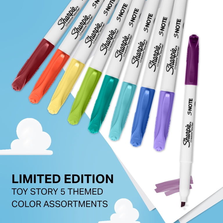 Sharpie S-Note Creative Highlighters, Toy Story 5 Packaging