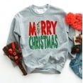 thumbnail image 2 of Red And Green Merry Christmas | Sweatshirt, 2 of 4