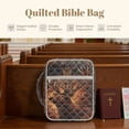 thumbnail image 7 of Xixirimido Bible Cover, Bible Carrying Book Case for Women Men, Multi-pocket Protective Church Organizer Bag with Handle Christian Gift, Cross Deer Forest Camouflage Print, 7 of 7