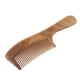thumbnail image 4 of Peine de madera antiestático de 7,7", peine de sándalo para cabello grueso y rizado con Dientes finos, 4 of 9