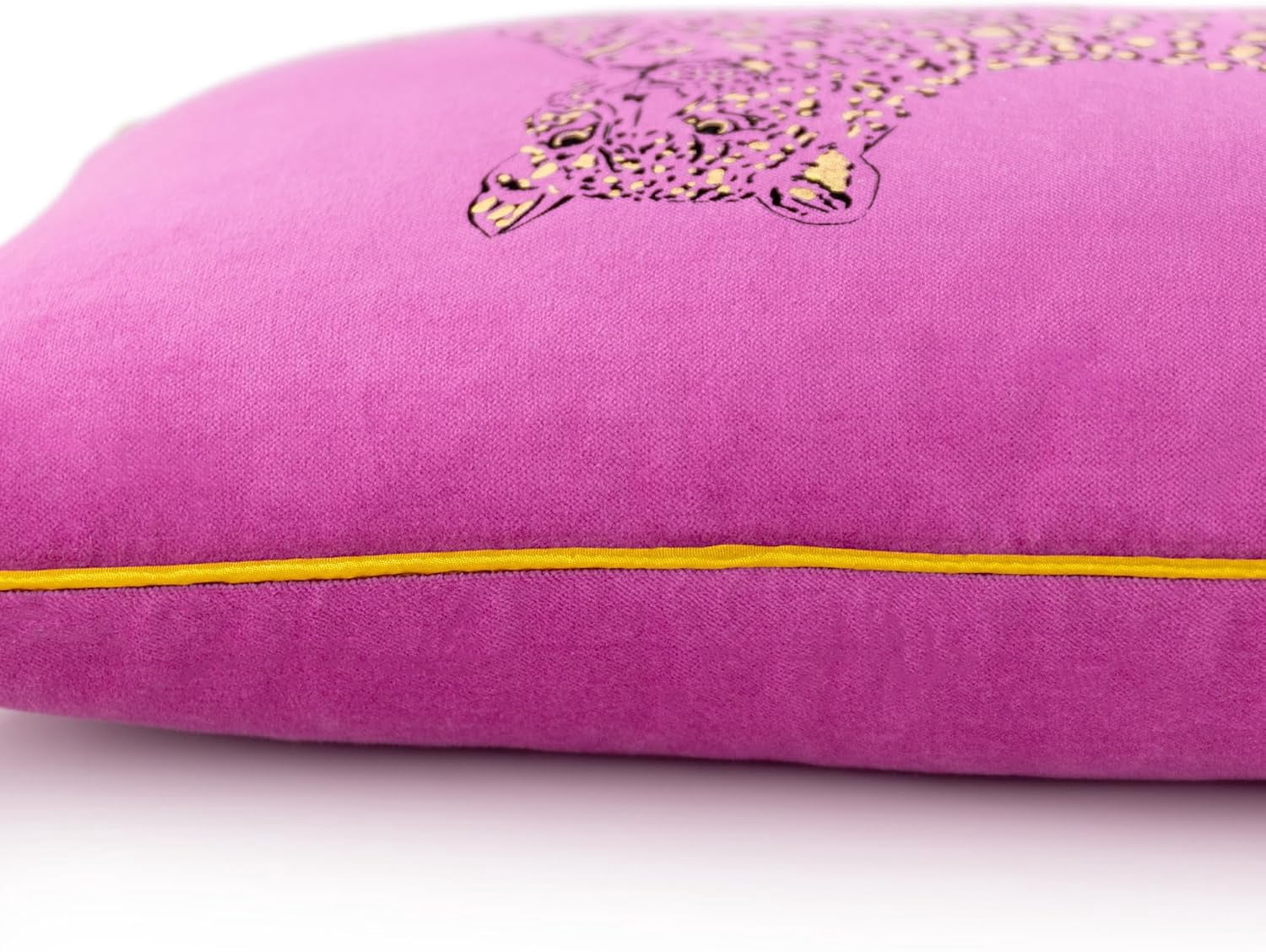 JWH Gold Foil Leopard Cotton Throw Pillow Covers Hot Pink Lumbar Throw Pillow Case for Sofa Bed Living oom Decor 12x20inch
