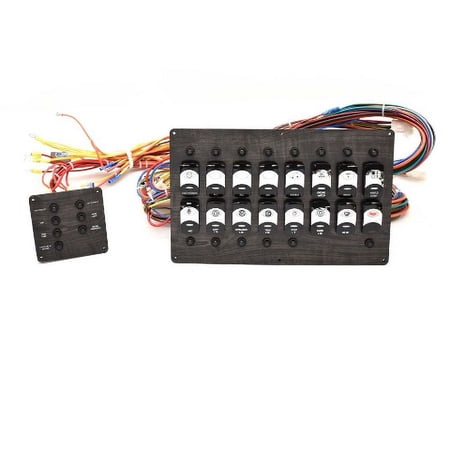 Rinker Boat Switch Panel Set 14491 | 310 DTS Gray Woodgrain