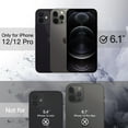 thumbnail image 2 of JETech Magnetic Case for iPhone 12/12 Pro 6.1-Inch Compatible with MagSafe, Shockproof Phone Bumper Cover, Solid Color Matte TPU Frame, Anti-Scratch Clear Back (Black), 2 of 6