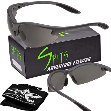 Spits Eyewear 1.50 Full Magnifying Shooting Safety Glasses MAGSHOT Pick Frame & Lens Color (Lens color: Smoke Anti-Fog, Frame color: Gray)