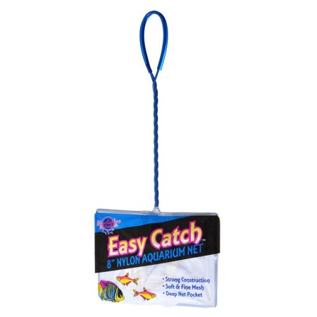 Blue Ribbon Easy Catch Fine Mesh Fish Net 8" Wide Net (4 Pack)