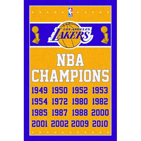 Los Angeles Lakers Logo Poster - Los Angeles Lakers - Champions 13