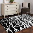 thumbnail image 3 of Area Rugs 2.7'x5', Black White Striped Carpet for Living Room Bedroom Dining Room, Farmhouse Stripes Modern Abstract Art Throw Kitchen Rugs Non Slip Washable Rectangle Indoor Outdoor Rugs, 3 of 8