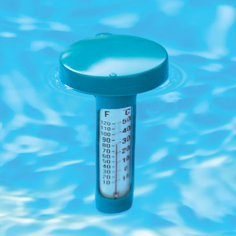 Northlight 6.75 White And Blue Round Swimming Pool Thermometer