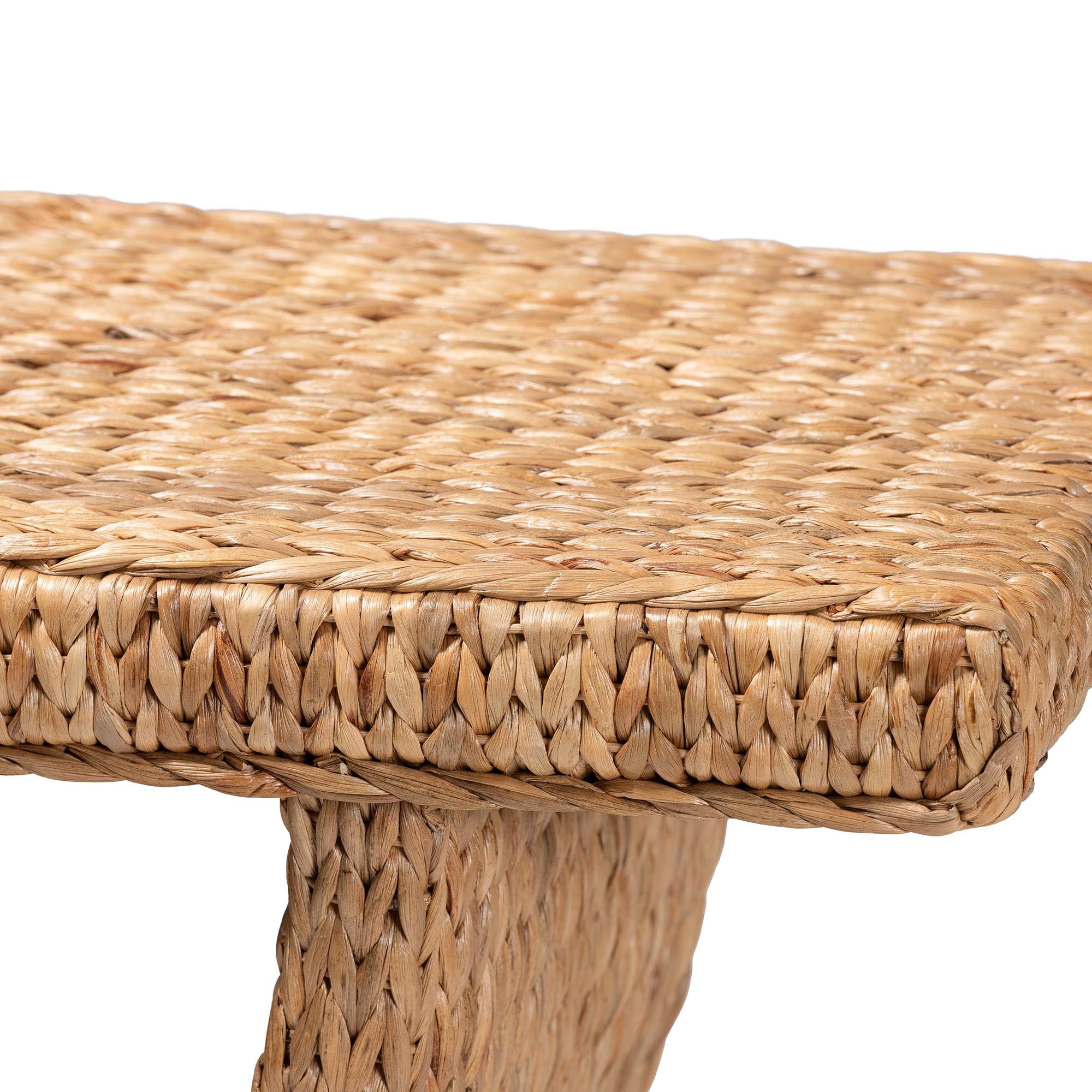 bali & pari Alyssa Boho Console Table, Natural Brown