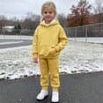 thumbnail image 5 of FAIWAD Boys Girls 2 Piece Outfits Hooded Sweatshirts Jogger Pants Athletic Sweatsuit Sets with Pockets, 5 of 9