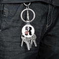 thumbnail image 3 of Elegant Glass Floral Alphabet Keychain Pendant for Personal Souvenir and Decorative Keyring Idea, 3 of 4