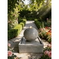 thumbnail image 3 of GIDITA Water Fountain Modern Resin Sphere Outdoor Garden Bird-Friendly Design Solar Option, 3 of 7