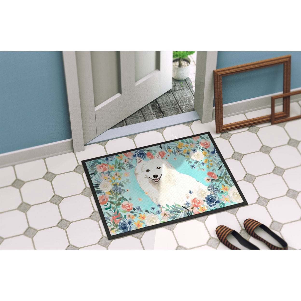 Japanese Spitz Door Mat