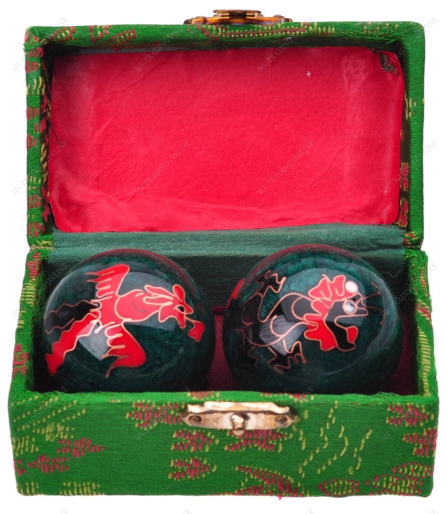 DRAGON CHINESE BAODING CHIMES HEALTH STRESS RELIEF THERAPY BALLS #AA42 DRAGON CHINESE BAODING CHIMES HEALTH STRESS RELIEF THERAPY BALLS #AA42