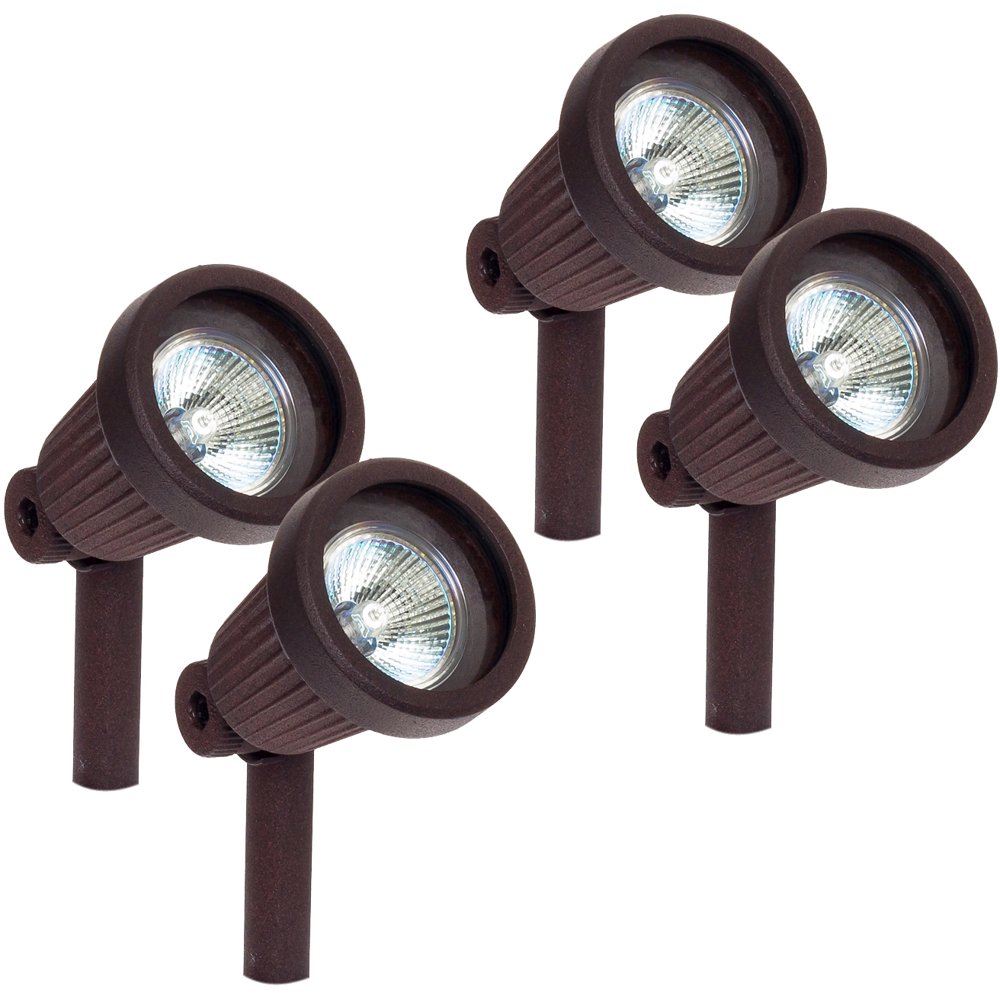 Paradise GL22724 Low Voltage Cast Aluminum 20W Spotlight (4 Pack
